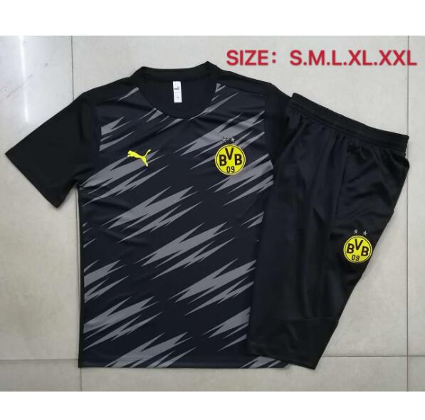 Dortmund Black Training Sets Capri Pants with Shirt 2020/21